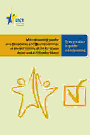 Mainstreaming gender into the policies and the programmes of the institutions of the European Union and EU member states: good practices in gender mainstreaming / Europees Instituut voor Gendergelijkheid, 2013